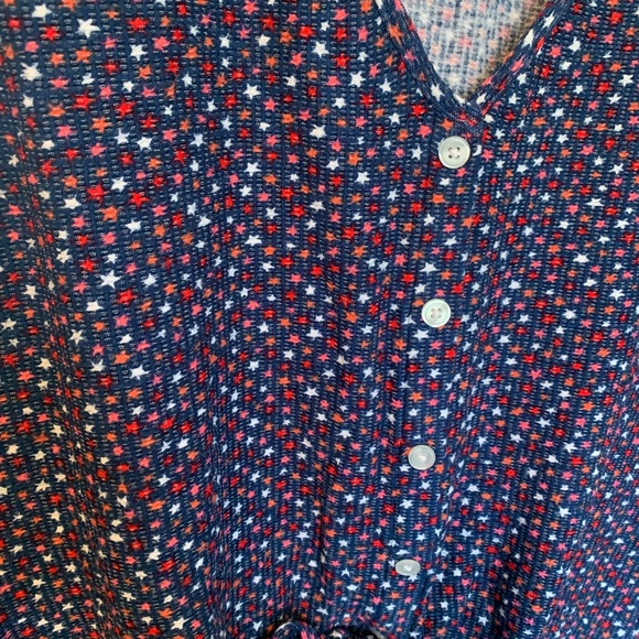 (Top) Lou & Grey stars patriotic button-front tank NWT - Picture 6 of 6
